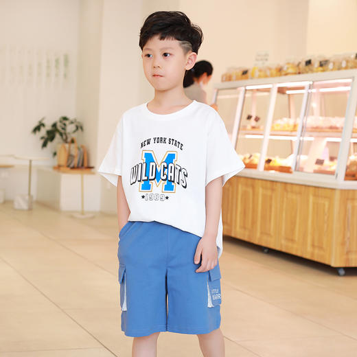 【抄底价清仓】龙之涵小毛圈酷帅男童工装五分短裤  运动款5分裤 全棉 超吸汗透气   弹力款 尺码100-170 龙之涵男童工装五分短裤 商品图4