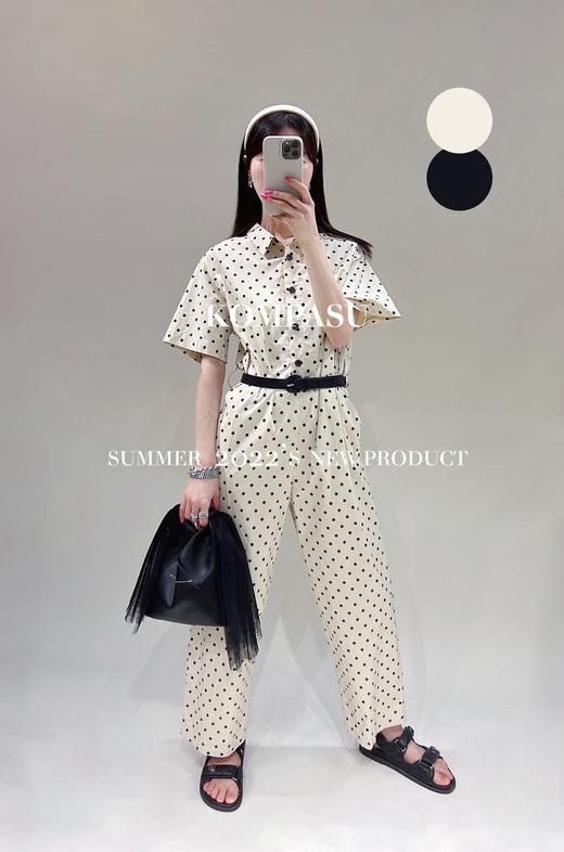 卡帕苏波点收腰款连体裤 K225071 商品图0