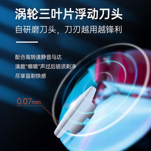 【短须利器 超长续航】迷你便携式电动剃须刀车载旅行小钢炮  全身可水洗 买就送原装替换刀片 商品图3