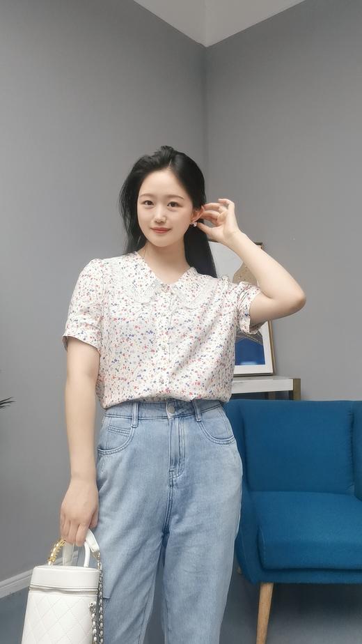 臣禾做旧复古摩登牛仔裤K222061032 商品图1