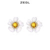 ZEGL花朵耳环女小众设计感高级耳钉2023年新款潮甜酷紫色夏天耳饰 商品缩略图1