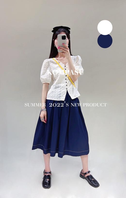 卡帕苏纯棉刺绣短打衬衫 K211023 商品图3