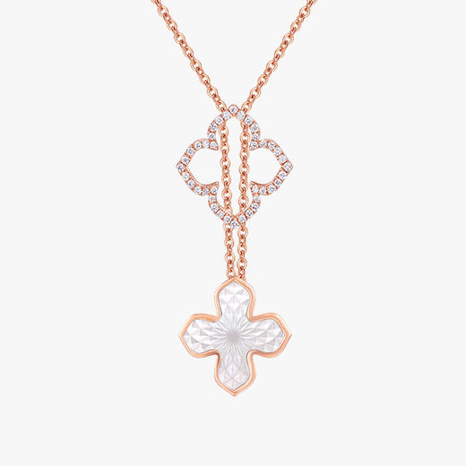 潮宏基18K金钻石坠链 商品图6