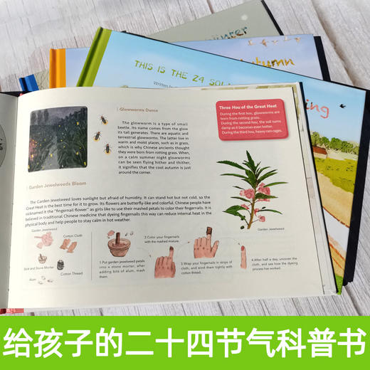 【英文版】这就是二十四节气英文版绘本全4册 小学生少儿百科全书 6-12岁推荐 商品图2