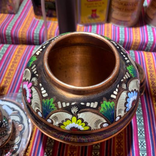 320197手工紫铜雕花珐琅彩-罐18cm* 商品图1