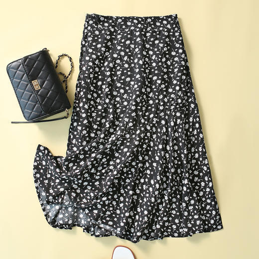 ZJFZ5184新款时尚清新甜美高腰碎花鱼尾半身裙 商品图0