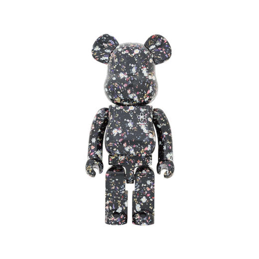 【预售】收藏系列 Be@rbrick 1000%系列 黑色碎花 商品图0