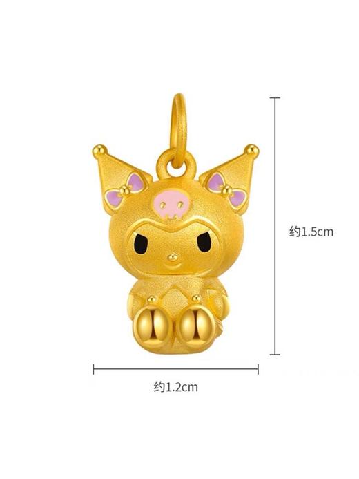 潮宏基三丽鸥-酷洛米系列足金挂坠 商品图2