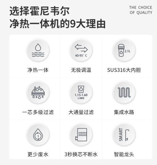 霍尼韦尔(Honeywell)加热净饮一体机ProPura-RO425-W 商品图1
