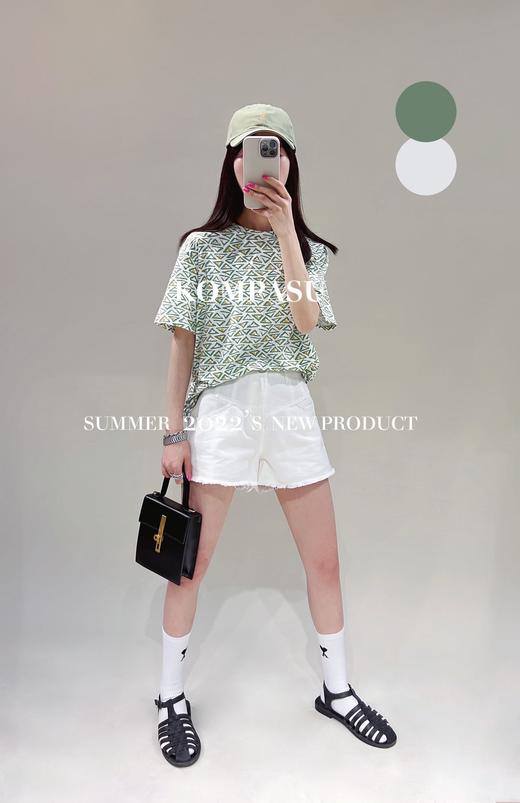 卡帕苏清爽三角形打底T恤 K231226 商品图1