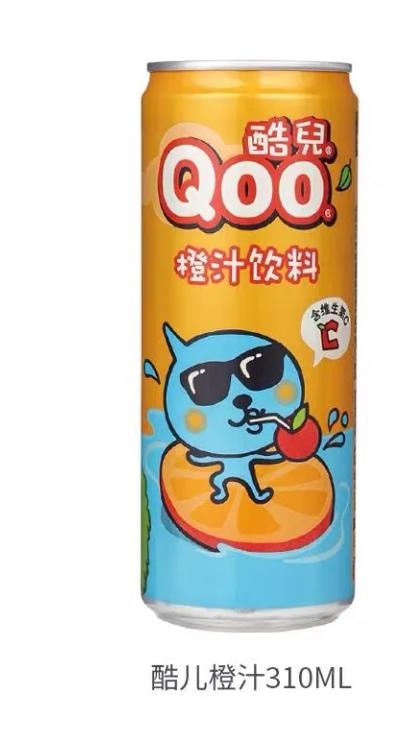 酷儿橙汁摩登罐310ml 商品图1