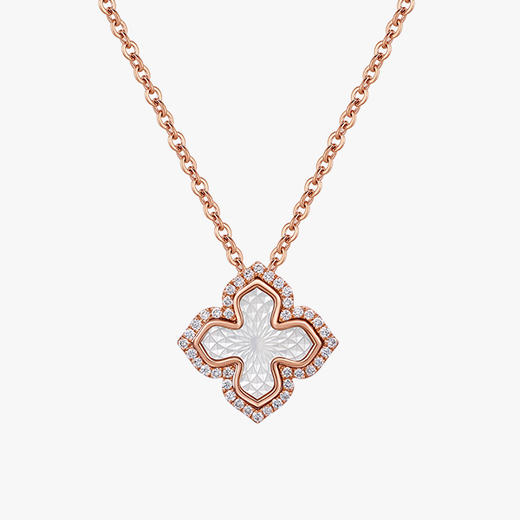 潮宏基18K金钻石坠链 商品图5