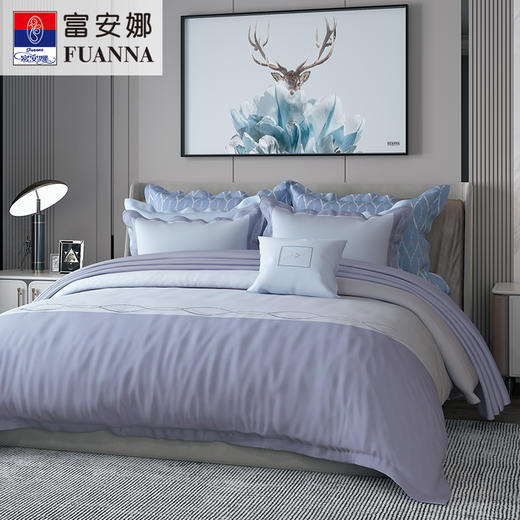 富安娜天丝素绣套件 床单四件套\萝拉 商品图1