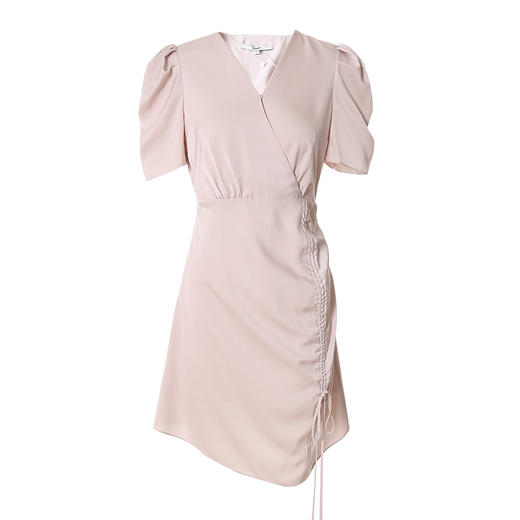 VIMAGE/纬漫纪春季新款法式气质V领泡泡袖抽绳连衣裙V1707315 商品图5