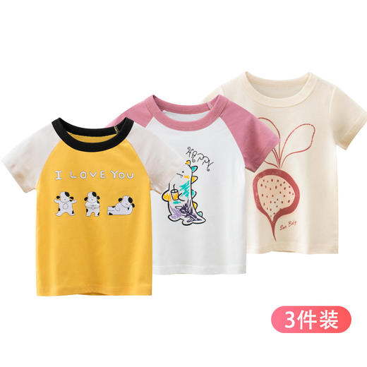 27home品牌童装夏季新款2022韩版儿童短袖T恤（女童衣服） 商品图2