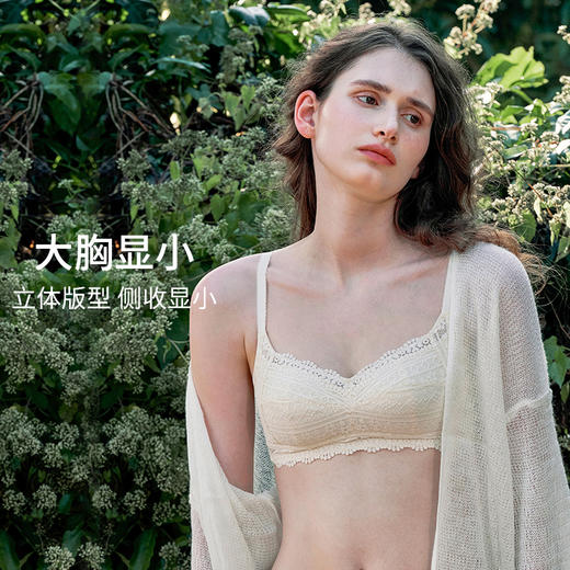 HSIA遐薄款无钢圈内衣 春光2020女夏防凸点大码胸罩春光2020全罩杯大胸显小文胸 商品图2