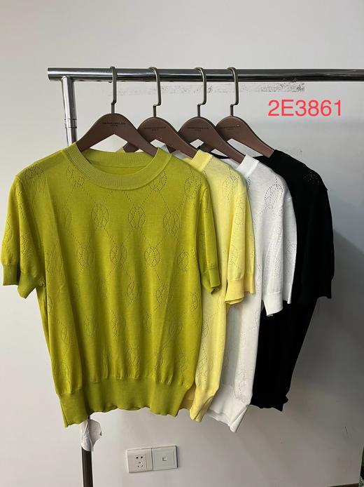 铅白色、鹅黄色针织衫2E3861 商品图0