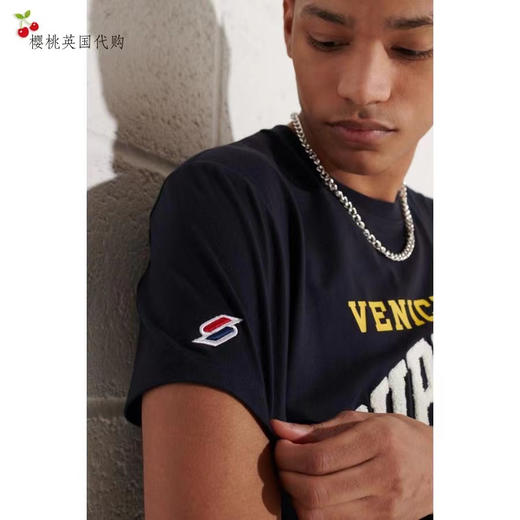 Superdry植绒Logo城市高校代表队T恤 商品图3