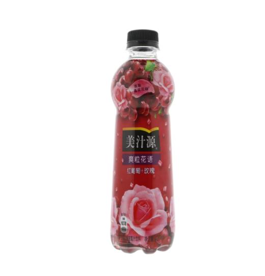 美汁源爽粒花语玫瑰+葡萄汁饮料420ml 商品图1