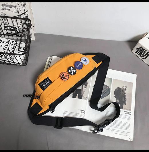 皮卡诺腰包6652-A 不含挂饰男士胸包男小号运动款夏季斜挎包韩版百搭ins潮跨肩包潮牌挎包女 商品图4