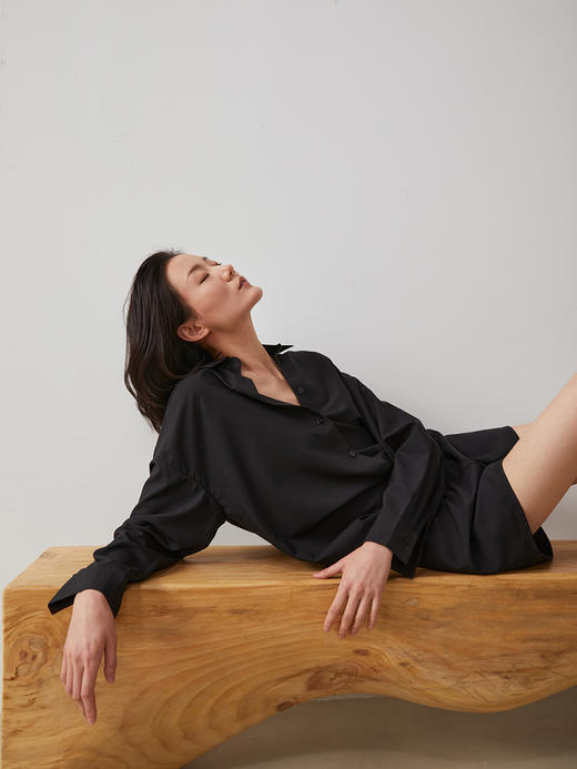 Semplicita｜S02 经典抗皱进口高支棉长袖衬衫  [ 黑 白 蓝 ]【‼️售罄无补‼️】 商品图6