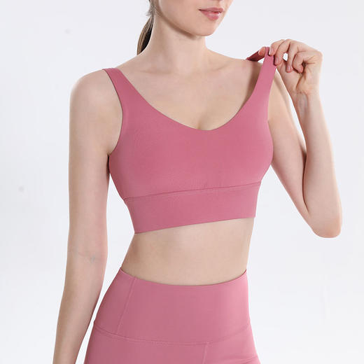 2022新款运动内衣聚拢深v美背女瑜伽防震跑步健身文胸背心式 商品图2