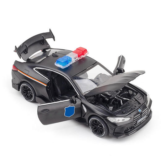 【宝马M4J车】合金车身四开门汽车模型 儿童玩具车J笛车模 商品图8