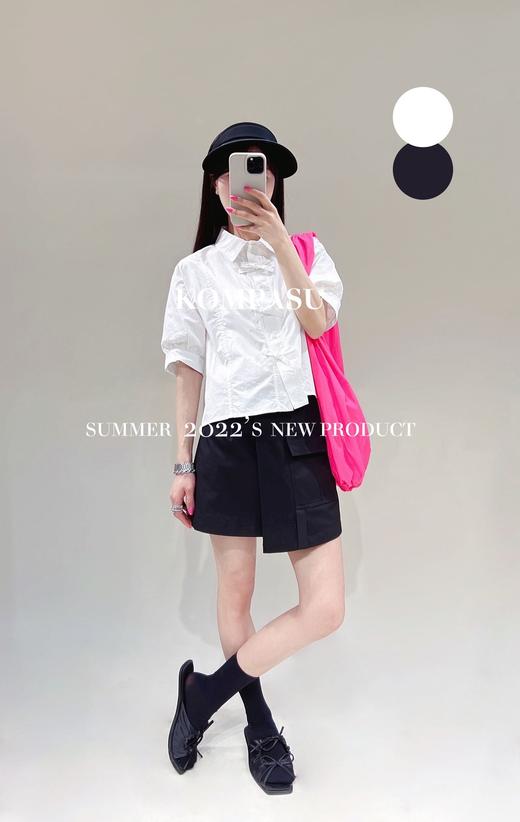 卡帕苏蝴蝶结短款衬衫 K231202 商品图3