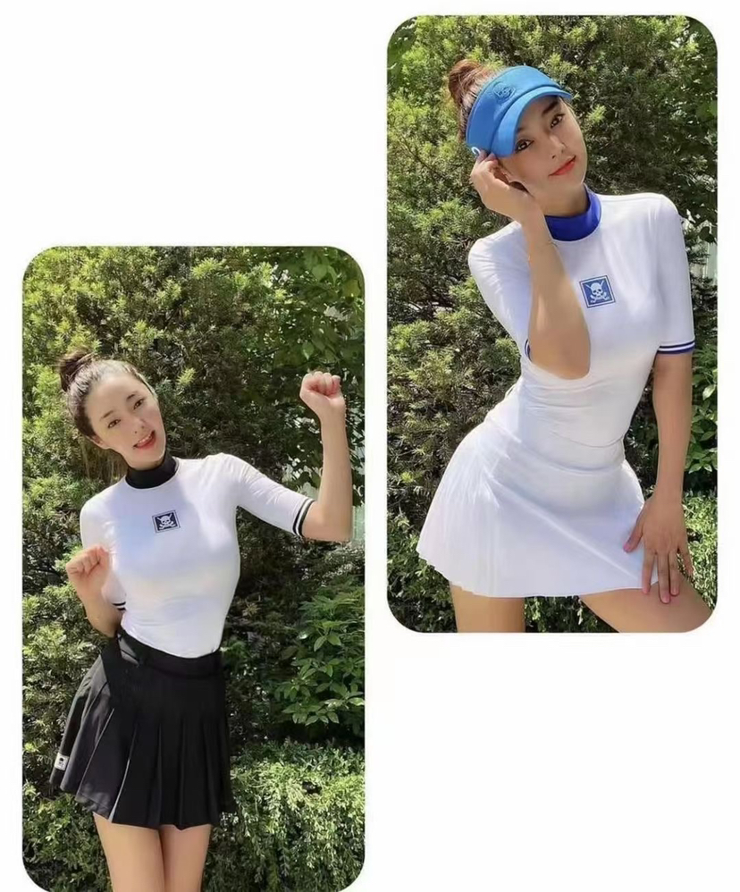韩国正品Chucuchu高尔夫女士夏天套装
