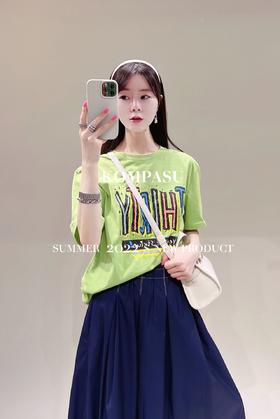 卡帕苏慵懒风宽松T恤 K221053	