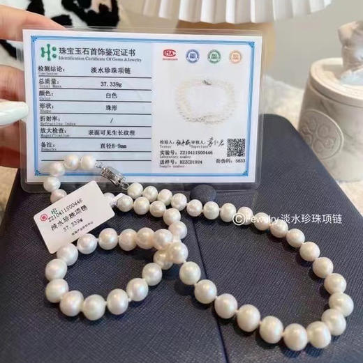 天然淡水珍珠项链 轻奢小众设计高级感锁骨链颈链复古配饰 商品图6
