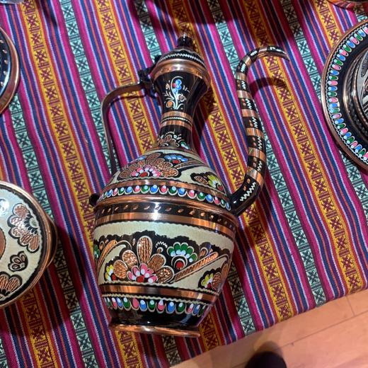 320570手工紫铜雕花珐琅彩-壶24cm*11cm 商品图2