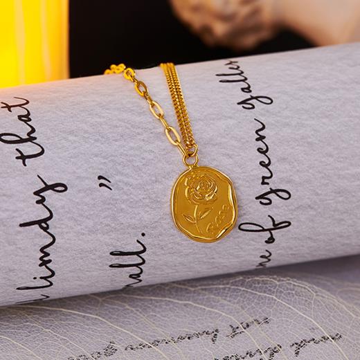 潮宏基玫瑰足金坠链（IN+系列） 商品图7