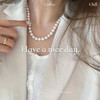 天然淡水珍珠项链 轻奢小众设计高级感锁骨链颈链复古配饰 商品缩略图1