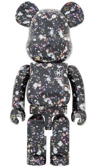 【预售】收藏系列 Be@rbrick 1000%系列 黑色碎花 商品图1