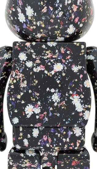 【预售】收藏系列 Be@rbrick 1000%系列 黑色碎花 商品图2