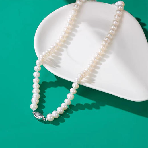 天然淡水珍珠项链 轻奢小众设计高级感锁骨链颈链复古配饰 商品图8