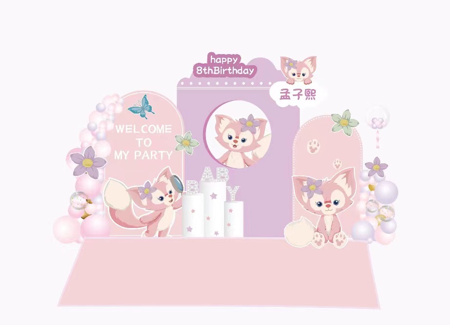 琳娜贝尔主题生日布置