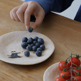 中国 花鸦 甜白釉青花 日用食器 小碟 双耳碗 高足盘 花朵碗 汤碗