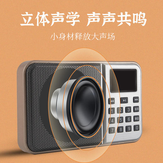 复古播放器便携可插卡老人专用唱机超长续航小型高清音响 商品图2