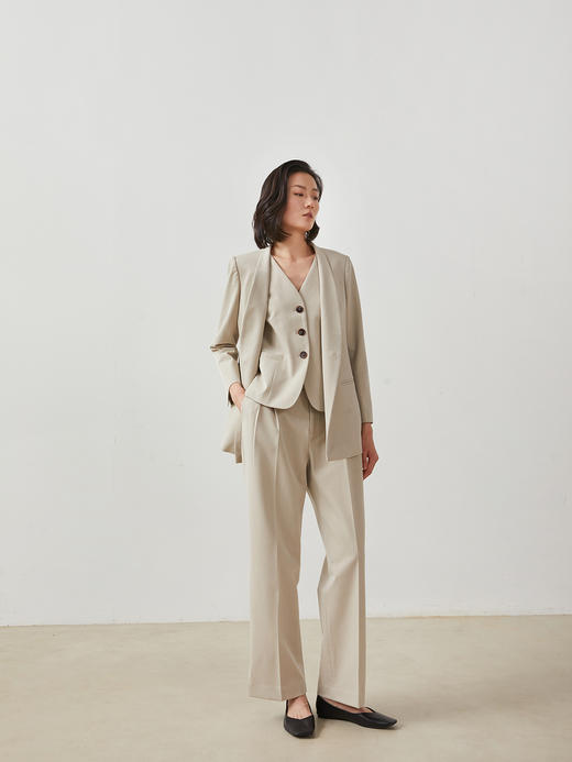 Semplicita | U05 Mae Pants 米色西装裤  商品图2