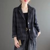 裁缝学苑AQ31 西装外套纸样女装衣服新款短款棉麻格子上衣裁剪图 商品缩略图3