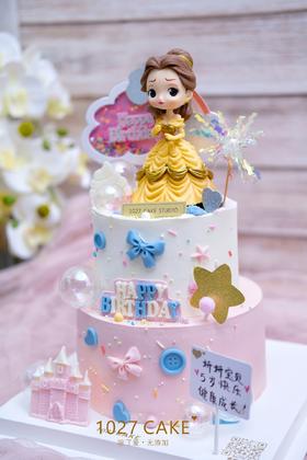 1027CAKE | 双层 蛋糕 贝儿公主