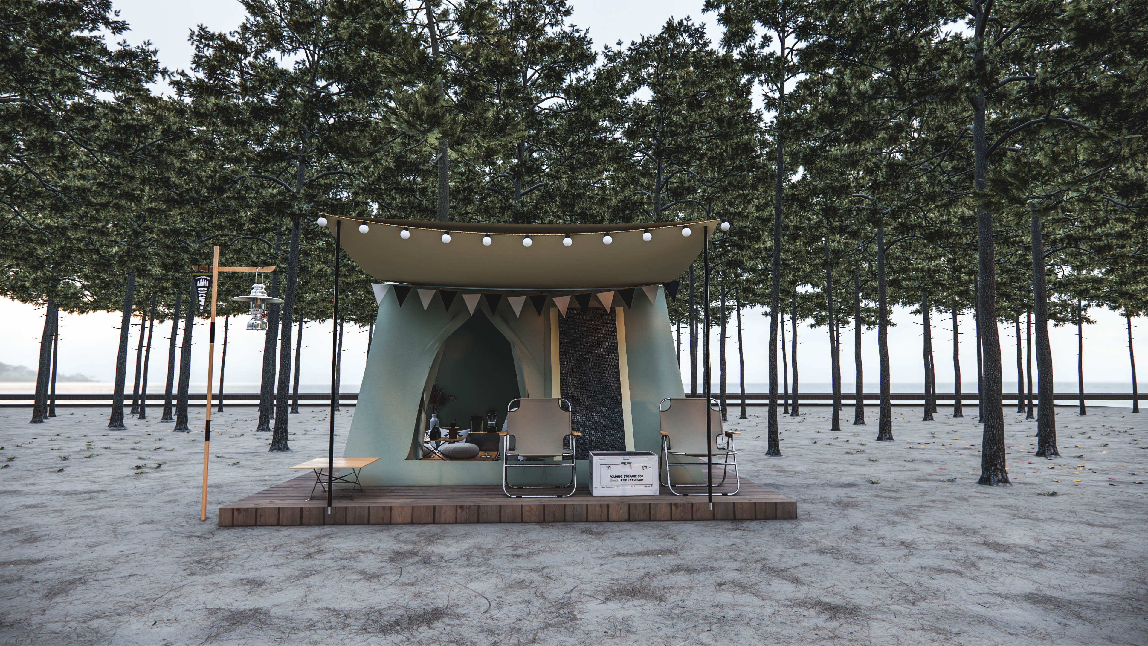 坛南湾【可过夜】风格营地野奢帐篷·旅行家系列旅行家