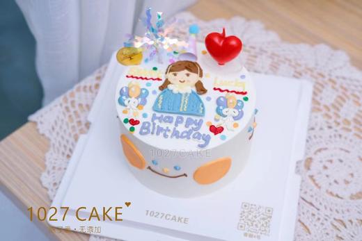 1027CAKE| 手绘蛋糕 小女孩 商品图1