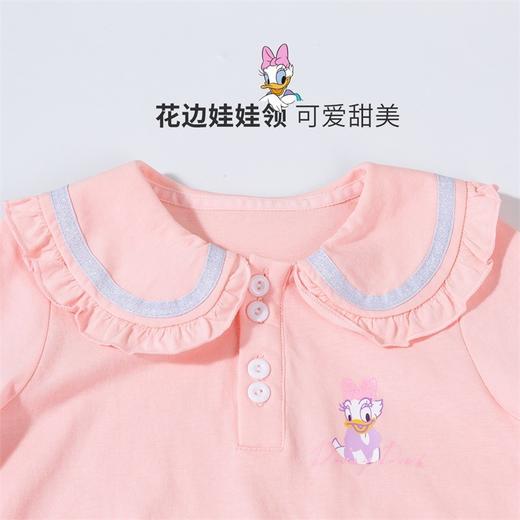 迪士尼夏季新品女童娃娃领可爱短袖连衣裙 商品图7