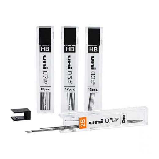 日本进口UNI三菱UL-1405自动铅笔芯0.5/0.3/0.7学生不易断铅芯HB高硬度活动铅笔芯2B绘图用自动铅不断芯文具 商品图5