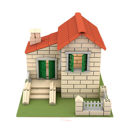 抖音爆款小小泥瓦匠 diy手工搭建造砌盖房子屋玩具仿真砖头男女礼物礼盒装七夕情人节 商品图7