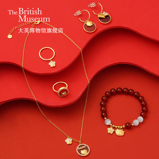 大英博物馆 安德森猫和她的朋友们系列红玛瑙首饰 商品图0