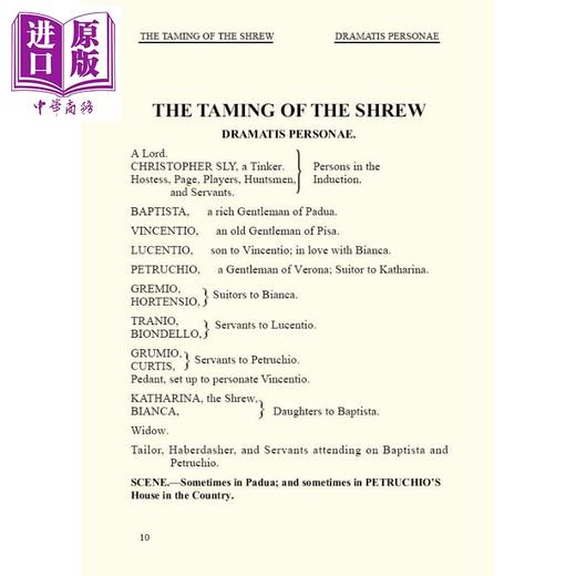 【中商原版】莎士比亚 驯悍妇 中英对照本 The Taming of the Shrew 港台原版 远东图书 道林纸 商品图1